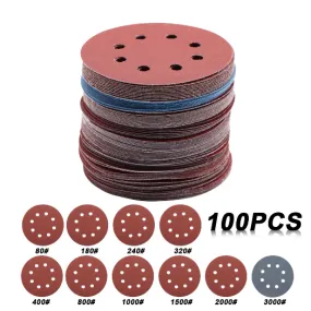 Giấy nhám tròn 8 lỗ 5 inch 125mm 80-3000 